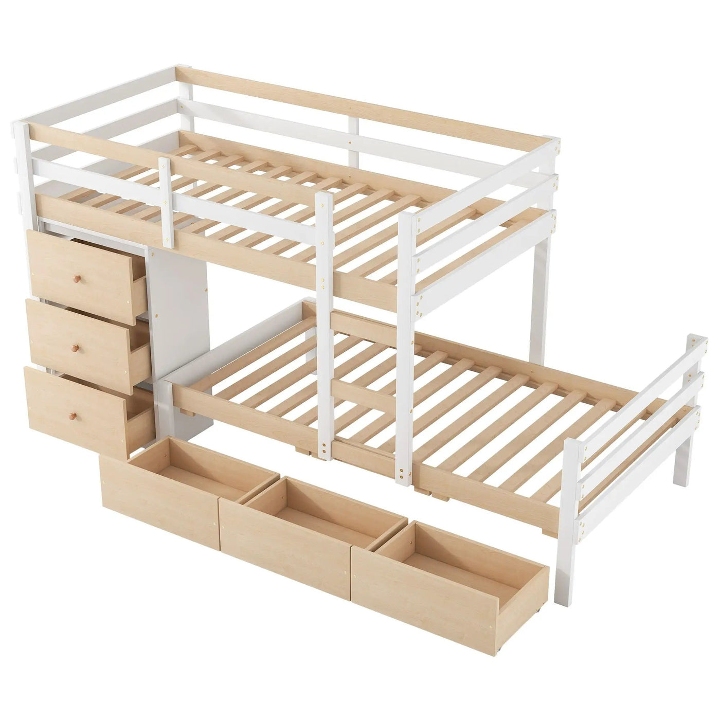 Loft Bunk Bed With Drawers And Ladder by HouseOfZazla