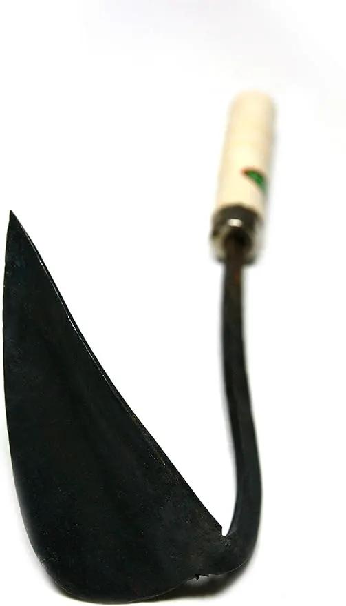 JGI HOMI 2 - Hoe Garden Tool for Weeding, Gardening, harvesting, and Planting, Korean Homi Hand Plow, Durable, Sharp, and Ergonomic by GreenHaven Gardens