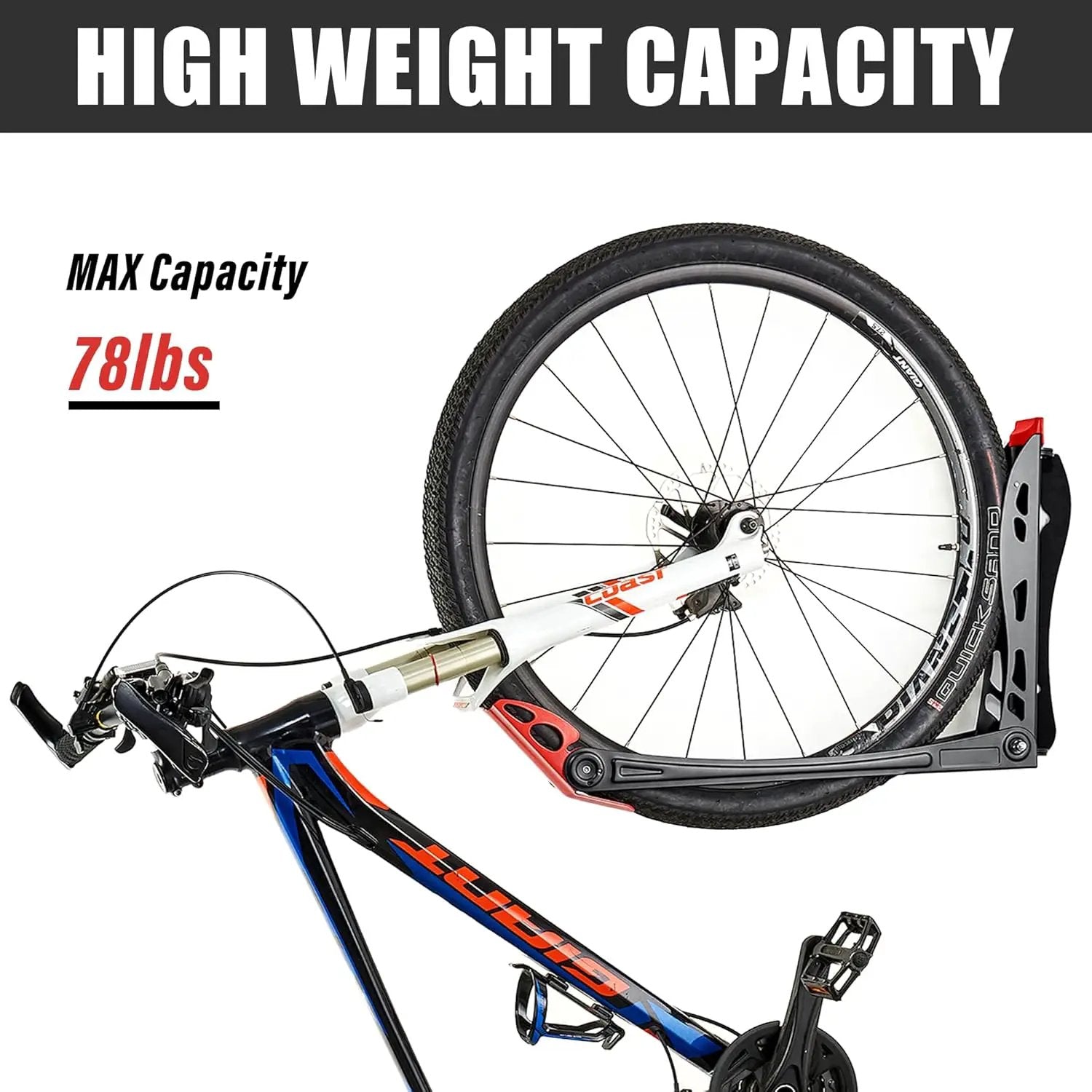 Wallmaster BIKEPAL Swivel Bike Rack, Wall Mounted Vertical Bike Storage Hanger, Space Saving for Home and Garage, 4 Pack by GreenHaven Gardens
