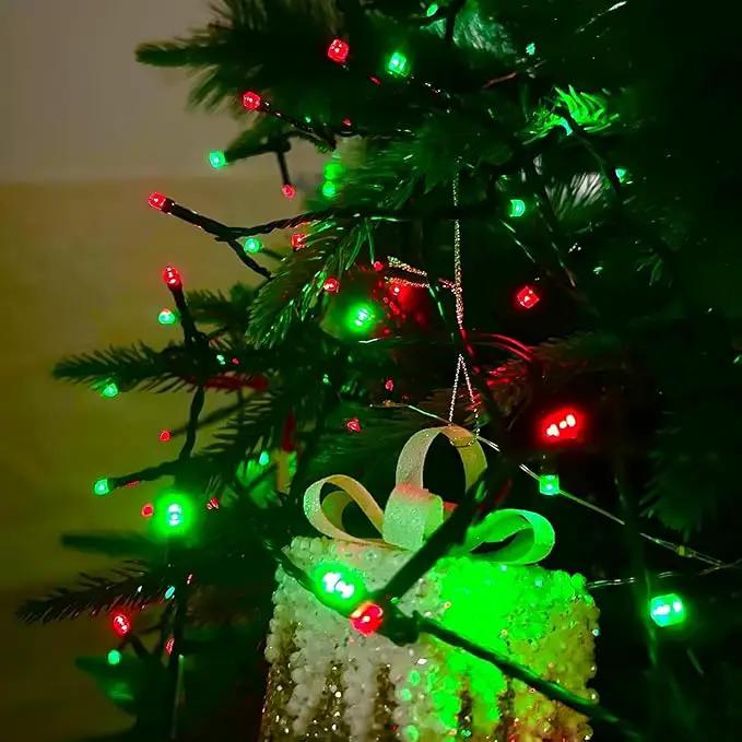 Connectable Red and Green Christmas String Lights, 2Pack 164FT 400LED Christmas Lights for Outdoor Indoor, Plug In Christmas Tree Lights with 8 Modes, String Lights for Christmas Decorations Holiday by GreenHaven Gardens