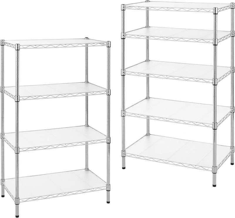 Finnhomy 9-Tier Wire Shelving Unit Adjustable Steel Wire Rack Shelving, 81 Inches Height 9 Shelves Metal Storage Rack, Pantry Shelves for Storage with PE mat, NSF Certified, Chrome by GreenHaven Gardens