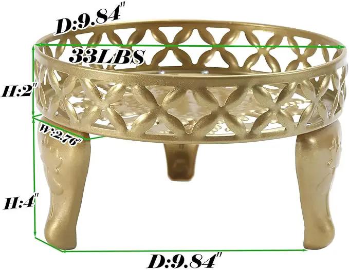 2 Pack Plant Stand, Anti-Rust Planter Stands for Indoor Plants, Metal Plant Stands Outdoor, Round Flower Pot Stands for Multiple Plants, Display Shelves Potted Plant Holders for Garden Patio by GreenHaven Gardens