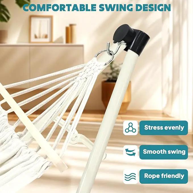 Anyoo 2 in 1 Hammock and Swinging Chair with Collapsible Steel Stand & Carrying Case,Portable & Adjustable,Easy Set Up for Outdoor,Indoor,Porch Swing,Patio,Garden,Camping Trip by GreenHaven Gardens