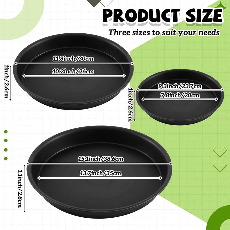 3 Size Round Stepping Stone Mold Internal Diameters 7.8" 10.2" and 13.7" Plastic Stepping Stone Molds for Concrete and Stained Glass for Garden Walk Way by GreenHaven Gardens
