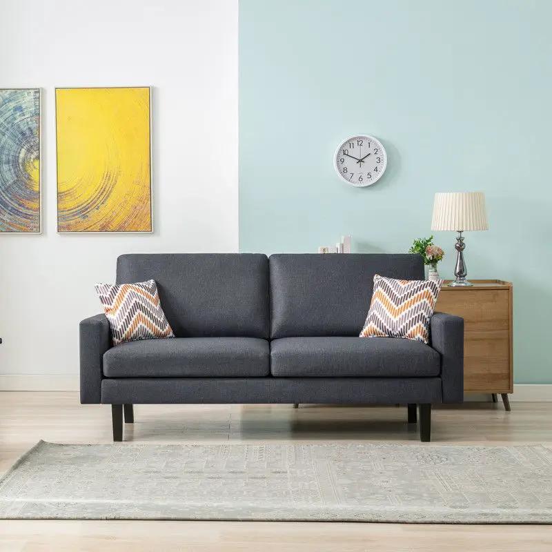 Bahamas - Minimalistic Sofa With 2 Throw Pillows by HouseOfZazla