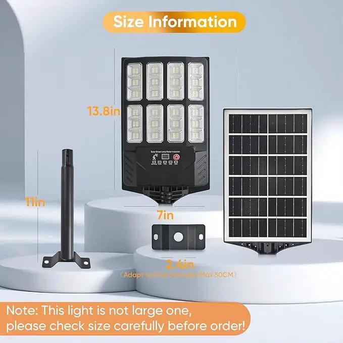 6PACK Solar Lights Outdoor Waterproof, 6500K Dusk to Dawn Solar Street Light Motion Sensor with Remote Control, LED Security Light for Outside Garden Yard Parking Lot, Outdoor Flood Lights by GreenHaven Gardens
