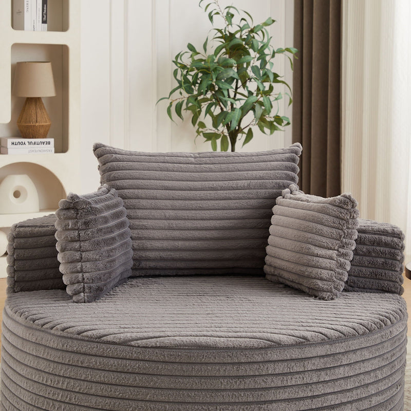 Modern Single Sofa With Backrest Pillow For Living Room by HouseOfZazla