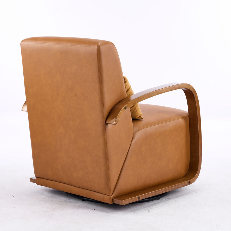 Swivel Accent Rotatable Ergonomic Single Chair For Living Room by HouseOfZazla