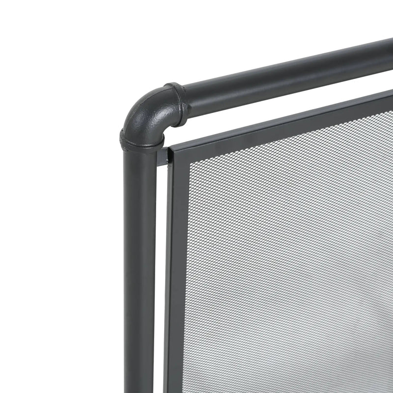 Celeste 1 Panel Iron Fireplace Screen 36" W x 29" H by HouseOfZazla