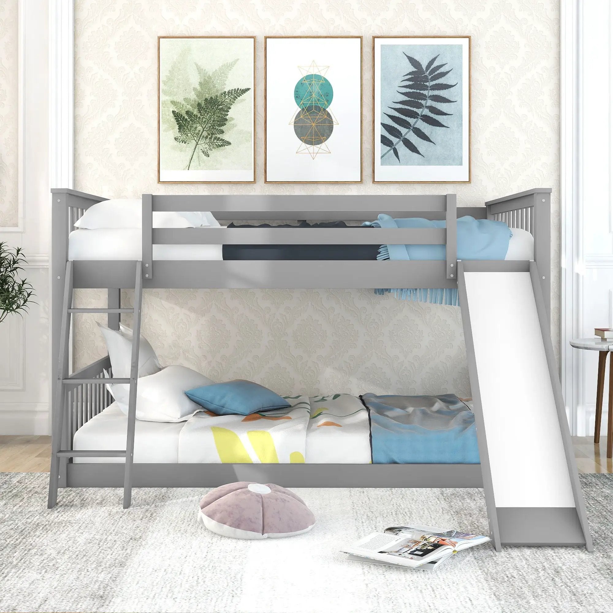 Bunk Bed & Convertible Slide And Ladder by Unique Piece Furniture