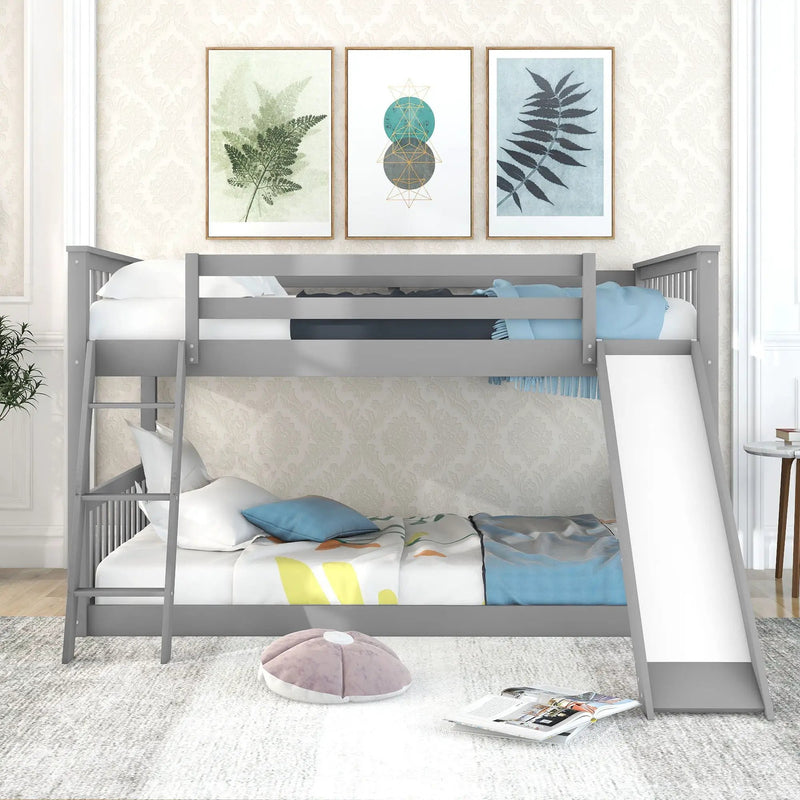Bunk Bed & Convertible Slide And Ladder by Unique Piece Furniture