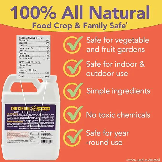 Trifecta Crop Control Super Concentrate All-in-One Natural Pesticide, Fungicide, Miticide, Insecticide, Help Defeat Spider Mites, Powdery Mildew, Botrytis, Mold, and More on Plants 16 OZ by GreenHaven Gardens