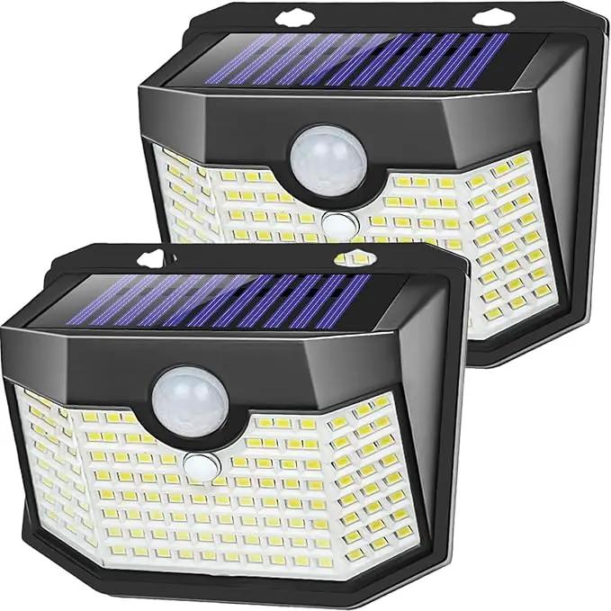 Aootek Motion Sensor Light 2 Packs, Solar Lights Outdoor Waterproof with 3 Lighting Modes Solar Powered Wall Lights Outside for Garden Patio Garage Yard Deck by GreenHaven Gardens