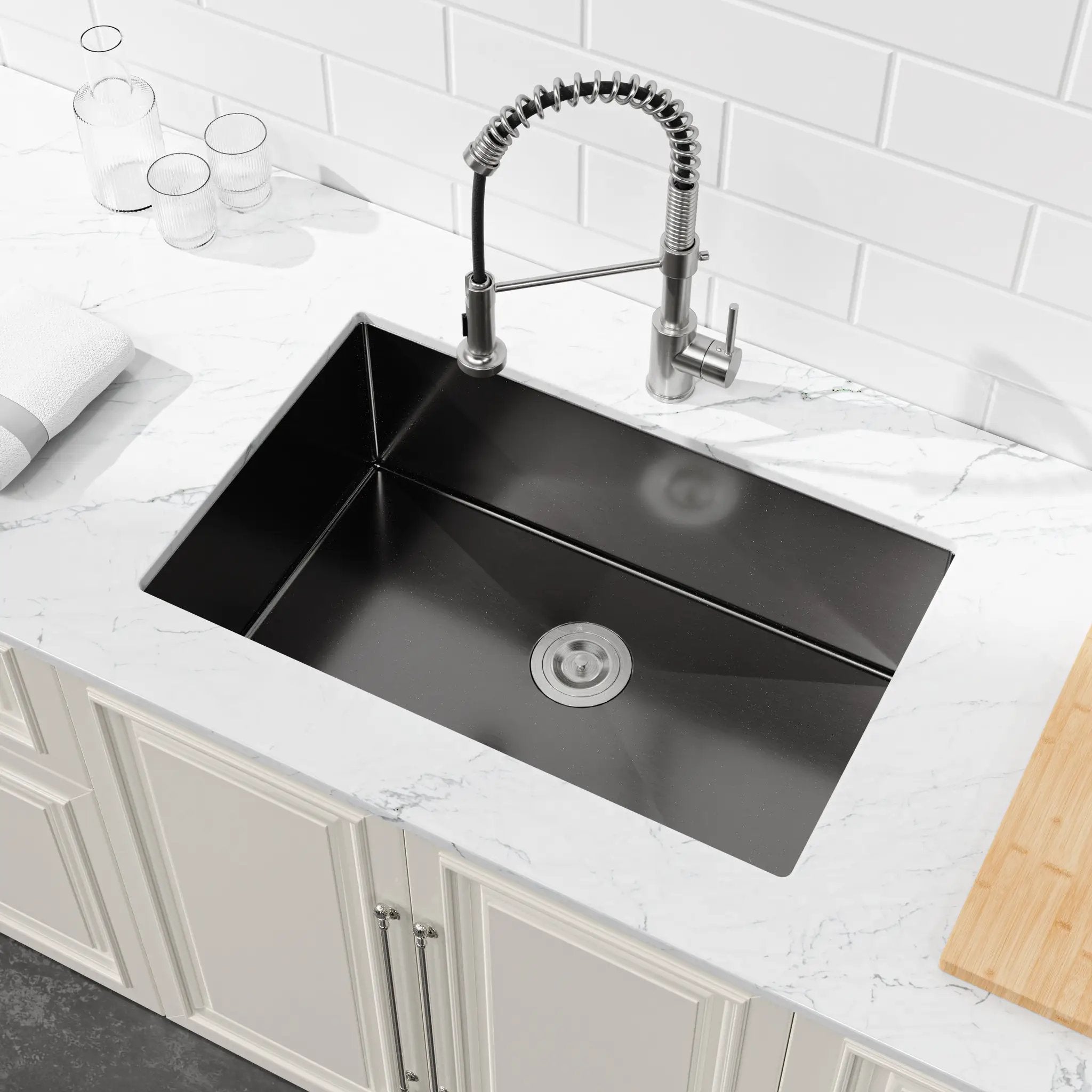 Stainless Steel Kitchen Sink 30"x19" Single Bowl Undermount by HouseOfZazla