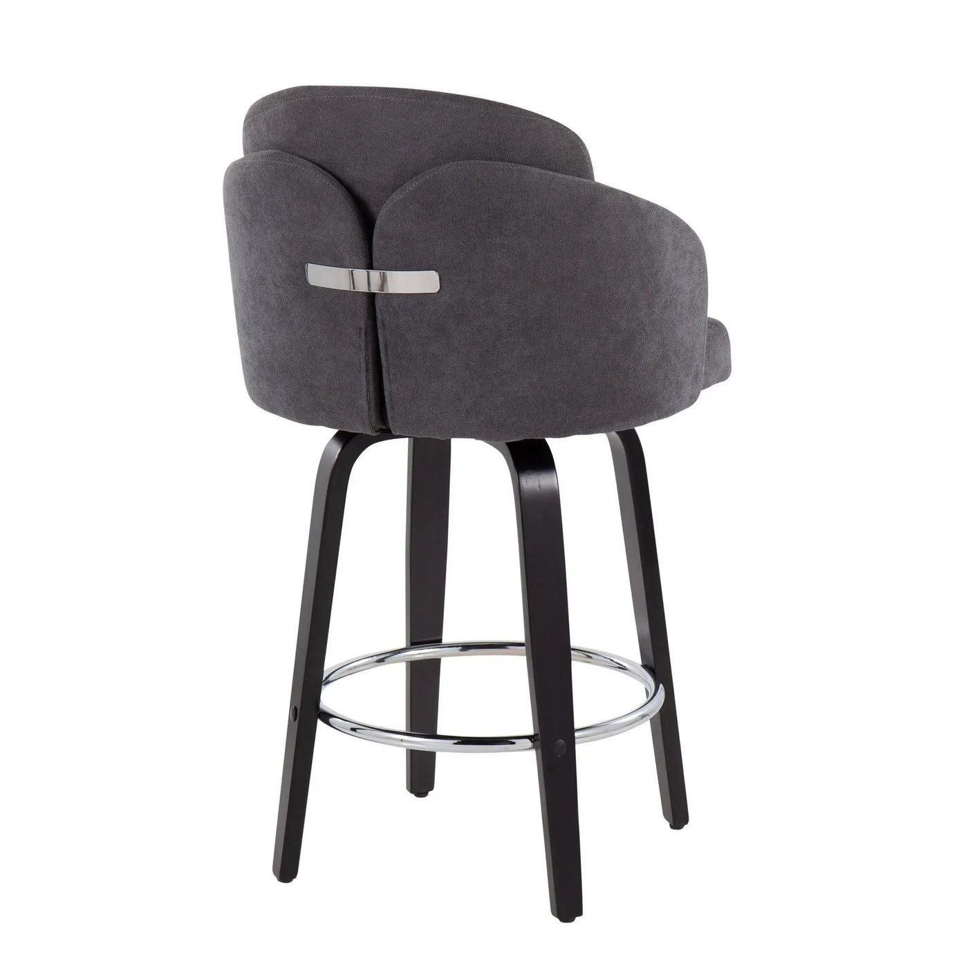 Dahlia - Contemporary Counter Stool Round Footrest (Set of 2) by HouseOfZazla