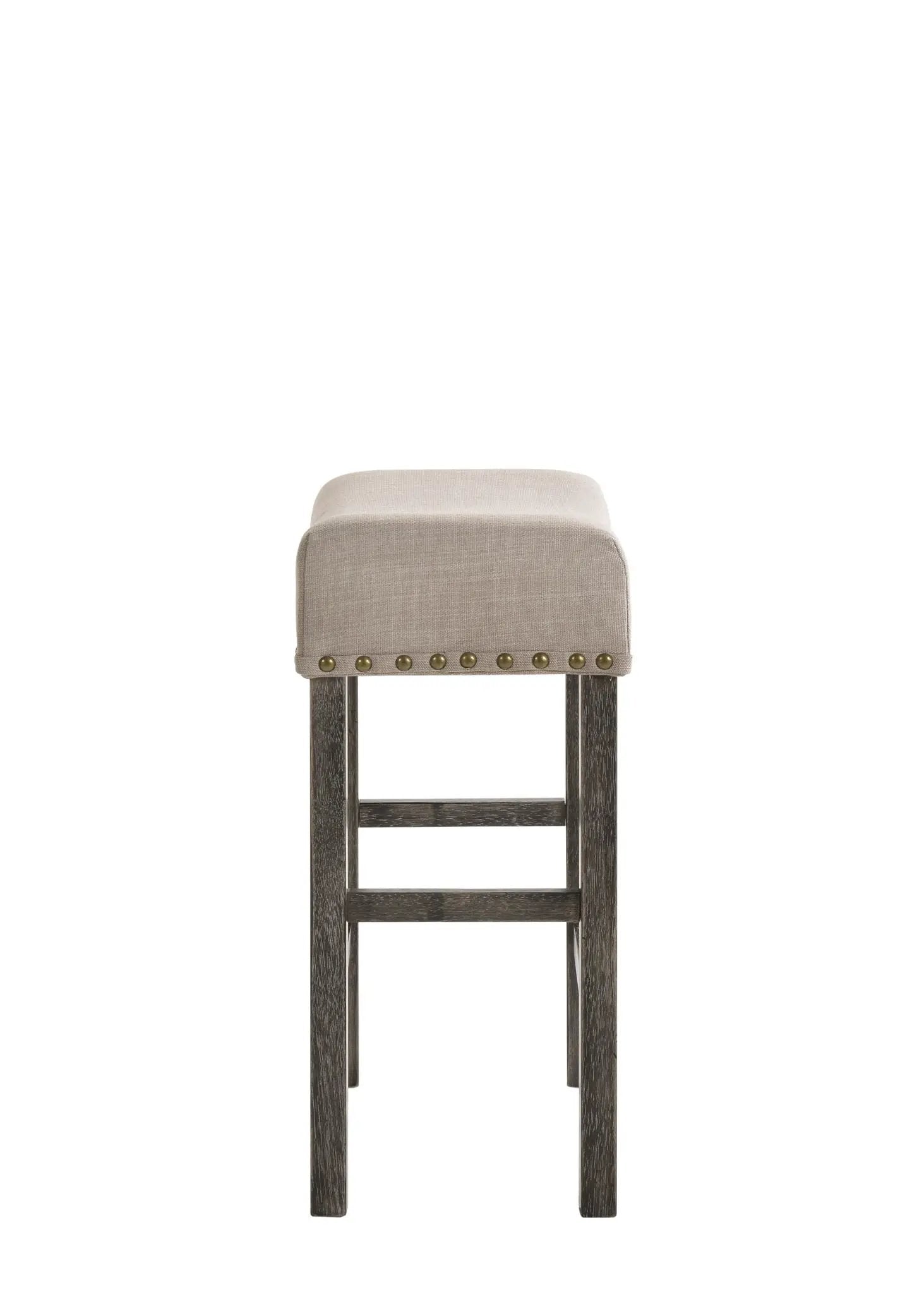 Martha II - Weathered Counter Height Stool (Set of 2) - Gray / Tan by Unique Piece Furniture