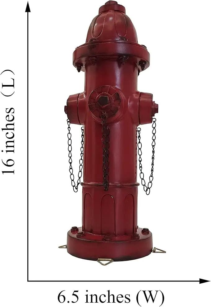 Fire Hydrant for Dogs to Pee On-16 Inches Red Puppy Pee Post Training Tool Resin Yard Garden Indoor Outdoor Statue by GreenHaven Gardens