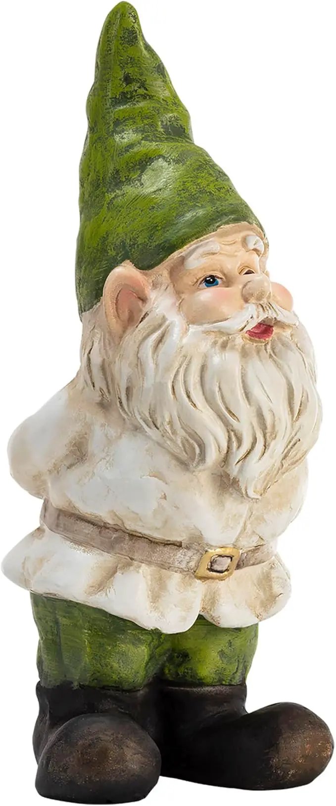 Alpine Corporation 12" Tall Traditional Outdoor Garden Gnome Yard Statue Decoration by GreenHaven Gardens