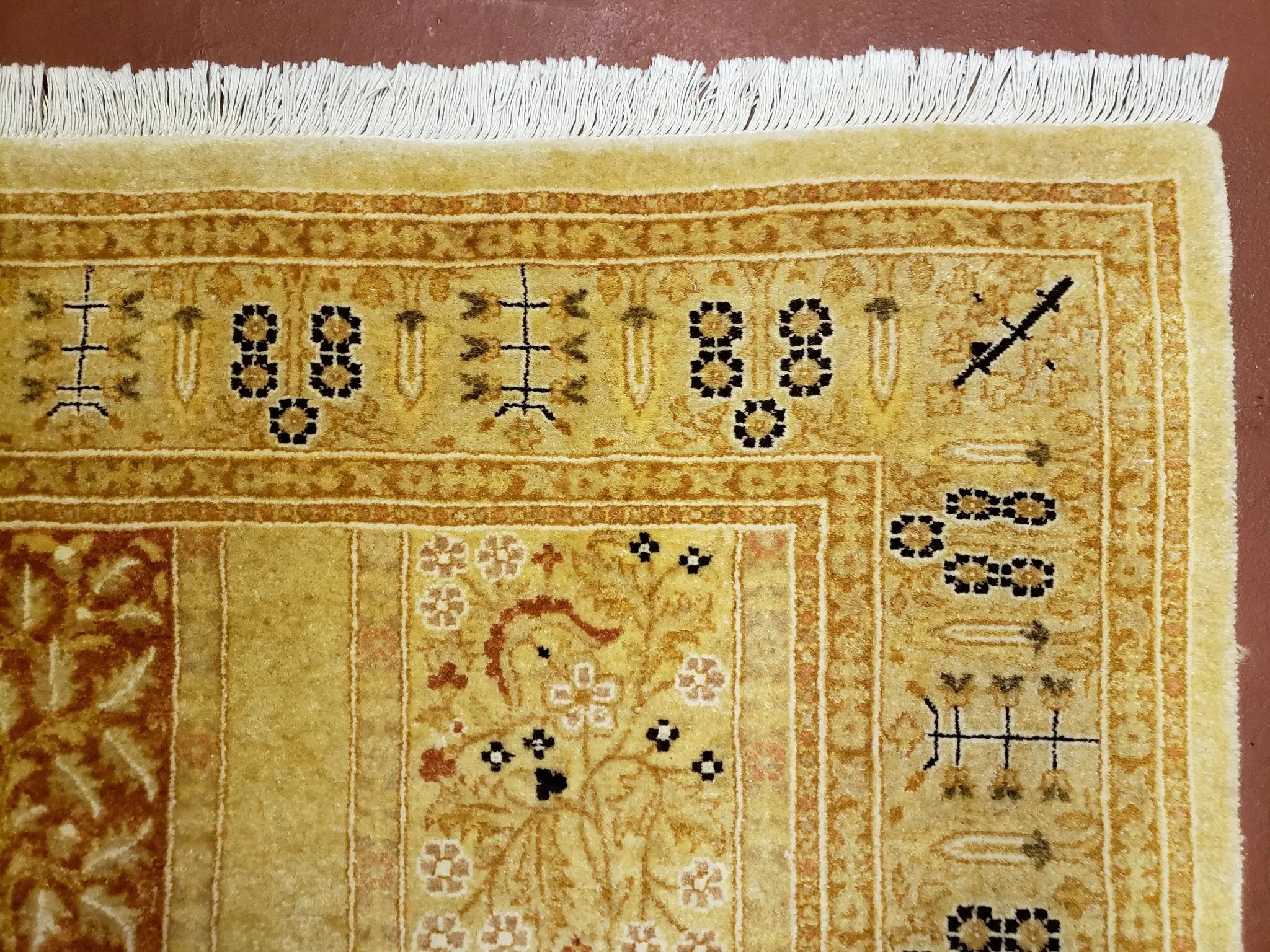 3' 2" x 12 ' 6" Pak Persian Safavieh Runner Haji Jalil Fine Runner Rug 3ft Runner 12ft Runner 13ft Runner Panel Design Runner Hand-Knotted by Jewel Rugs
