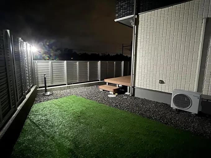 intelamp Solar Outdoor Lights,6000mAh Motion Sensor with Dual Sensors,Waterproof Solar Flood Lights 270°Wide Angle for Outside with 3 Modes by GreenHaven Gardens