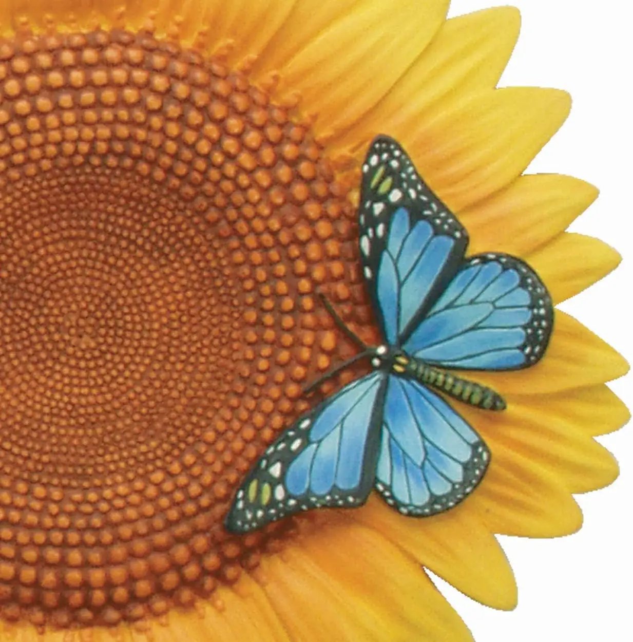 Spoontiques - Garden Décor - Sunflower Stepping Stone - Decorative Stone for Garden by GreenHaven Gardens
