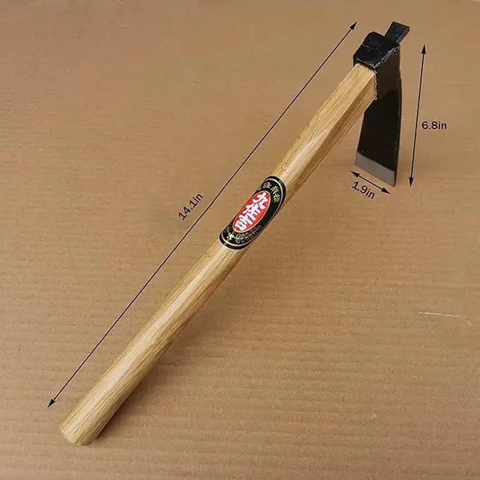 Kana Hoe 217 Japanese Garden Tool - Hand Hoe/Sickle is Perfect for Weeding and Cultivating. The Blade Edge is Very Sharp. (Beige-009) by GreenHaven Gardens