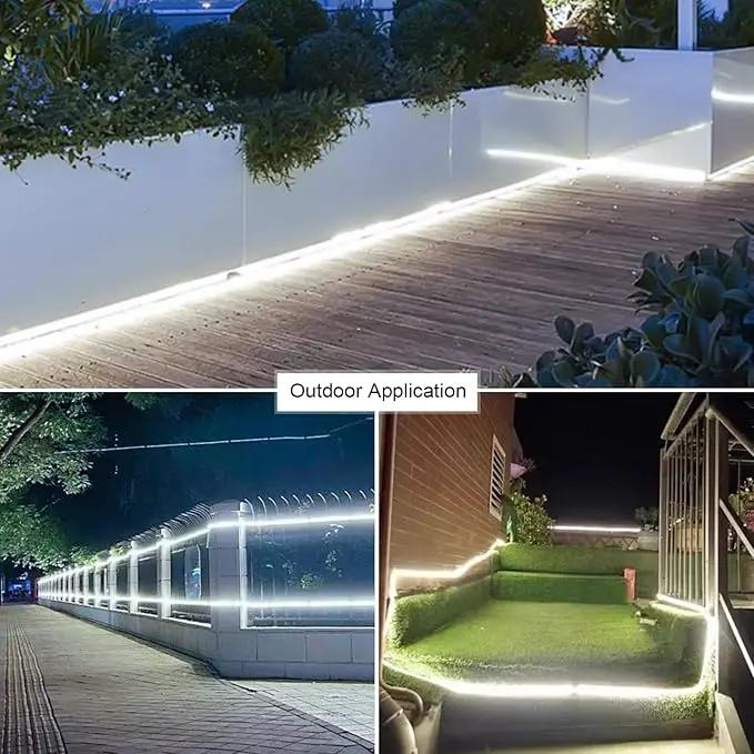 Outdoor LED Strip Lights,AC110V 65.6FT/20M LED Light Strip White,IP65 Waterproof 6500K Flexible LED Rope Lights for Patio Backyard Garden Kitchen Lighting(65.6FT, White) by GreenHaven Gardens