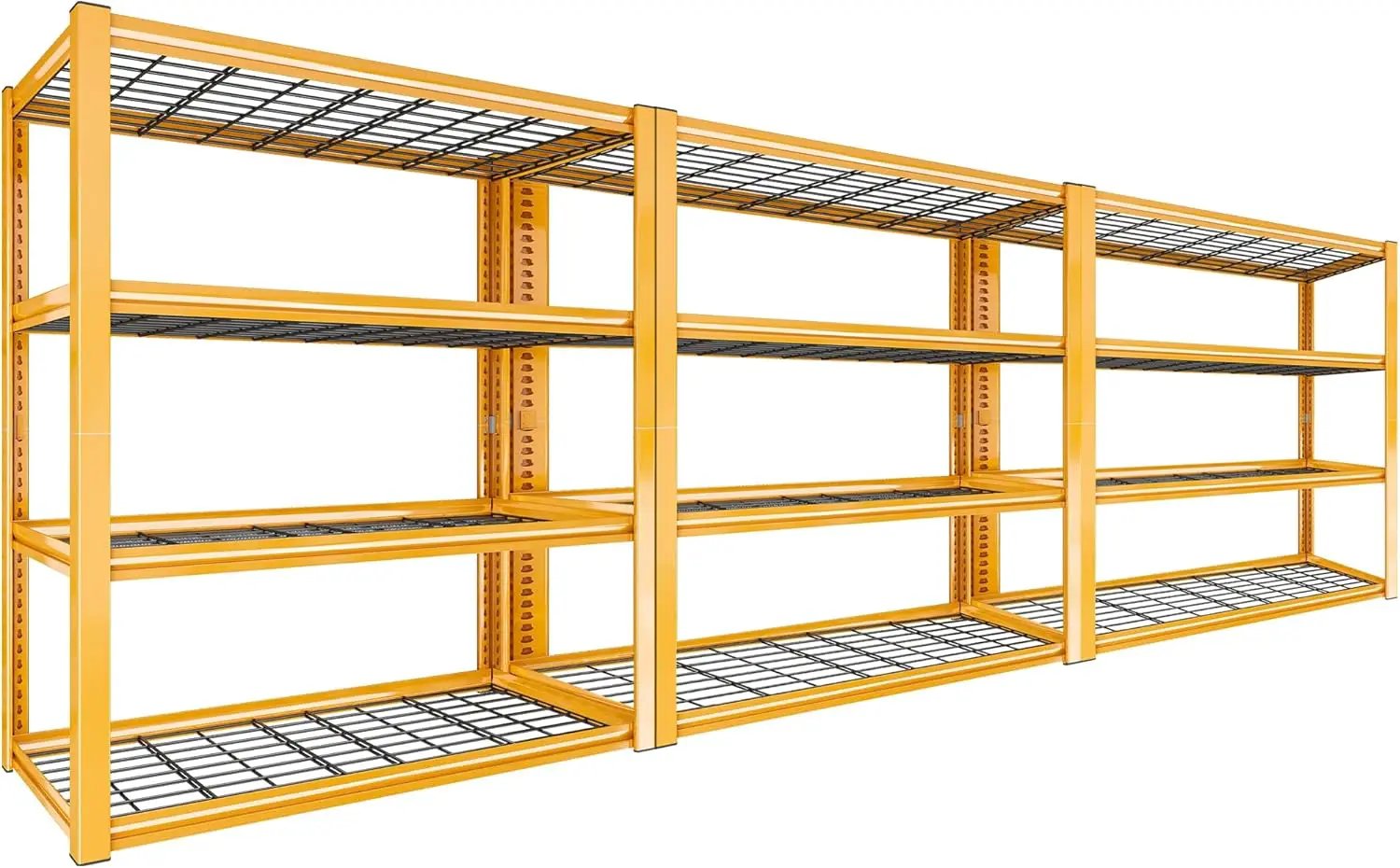 REIBII 40" W Garage Shelving 2240 LBS Storage Shelves Adjustable Heavy Duty Shelving 4 Tier Metal Shelves for Storage 59.5"H Metal Shelf for Pantry Basement Warehouse 40"W × 19.5"D × 59.5"H, 3 Pack by GreenHaven Gardens