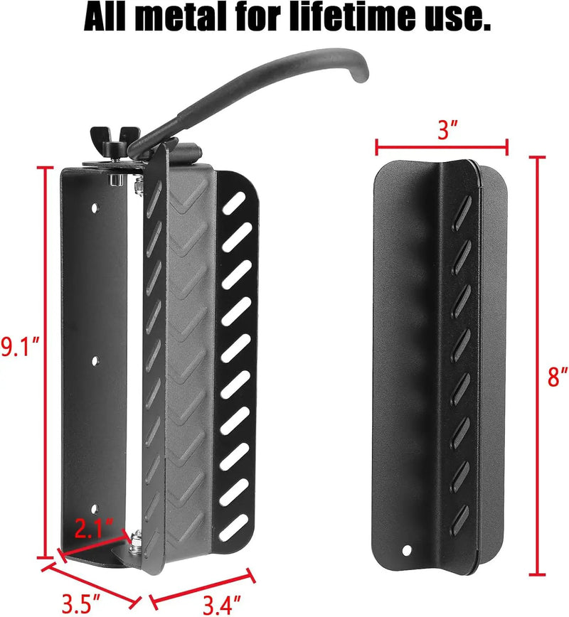 All Metal Bike Wall Mount Vertical, Swivel Bike Hangers For Garage, Bike Rack Garage Wall, Bicycle Hooks, Garden Indoor Outdoor Storage, All Metal (1Pack) by GreenHaven Gardens