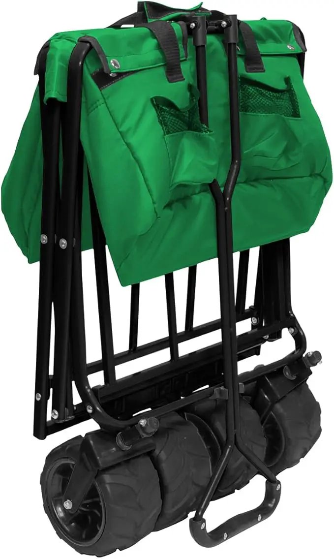 Creative Outdoor Original Folding Wagon All-Terrain Wheels by GreenHaven Gardens