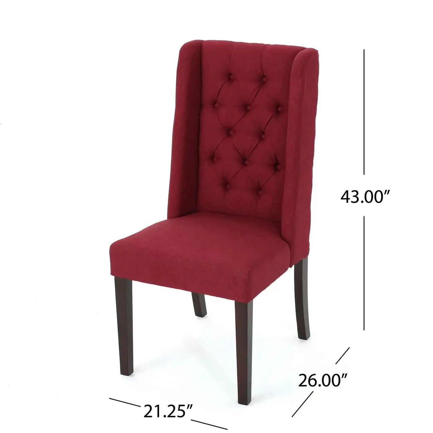Sophisticated Tufted Dining Chair With High Back Design by HouseOfZazla