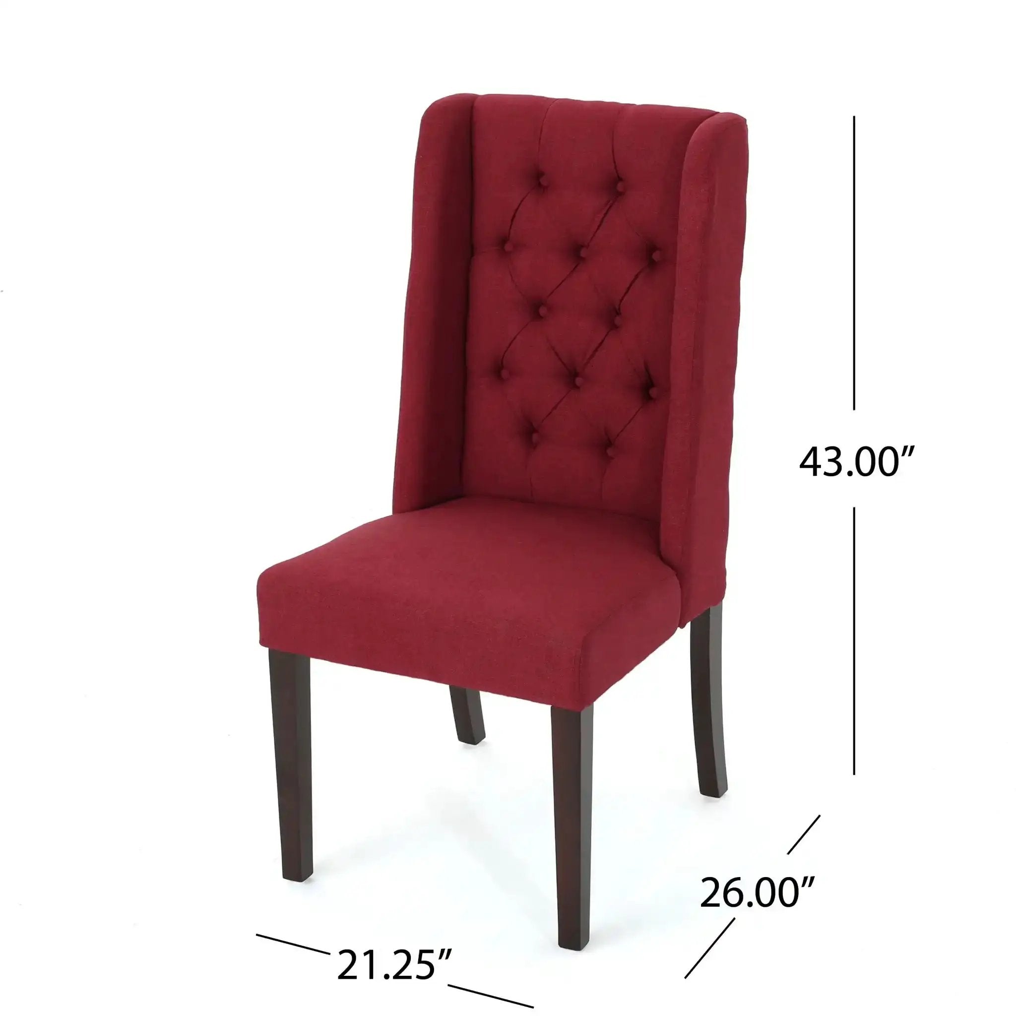 Sophisticated Tufted Dining Chair With High Back Design by HouseOfZazla