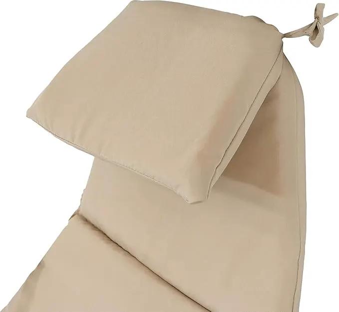 Weatherproof Replacement Cushion Pad and Umbrella for Hanging Lounge Chair Outdoor Chaise Hanging Hammock Chair - Long-Lasting, Fade-Resistant, Quick-Dry, Outdoor Lounge Replacement Set (Beige-) by GreenHaven Gardens