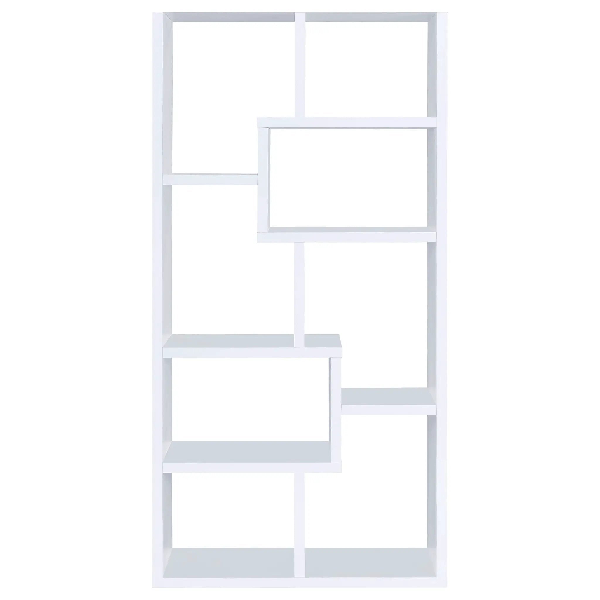 Theo 71-inch 6-shelf Bookshelf White by Unique Piece Furniture