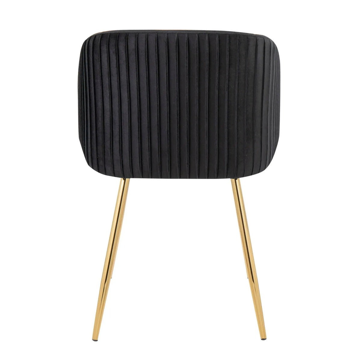 Fran - Pleated Waves Contemporary Chair (Set of 2) by HouseOfZazla