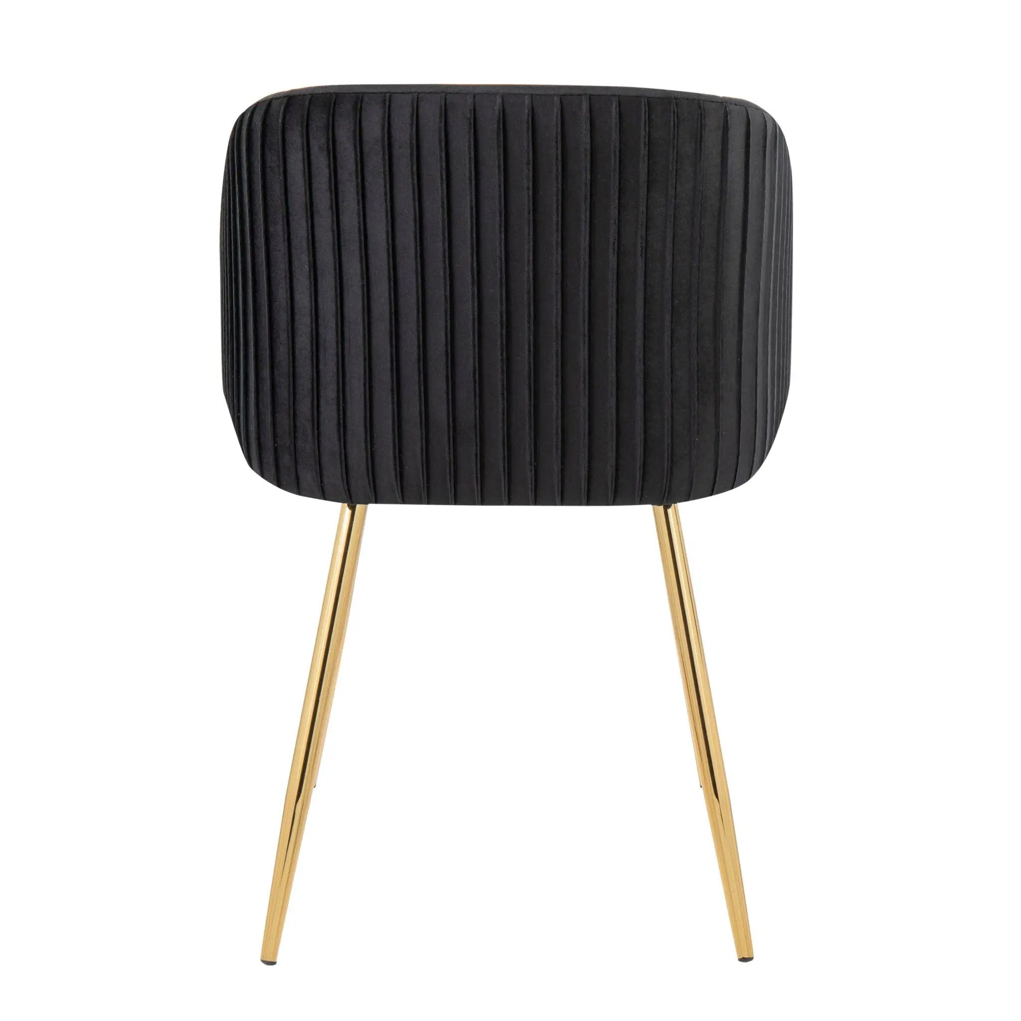 Fran - Pleated Waves Contemporary Chair (Set of 2) by Unique Piece Furniture