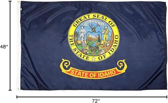 FlagSource Idaho Nylon State Flag, Made in USA, 4x6' by GreenHaven Gardens