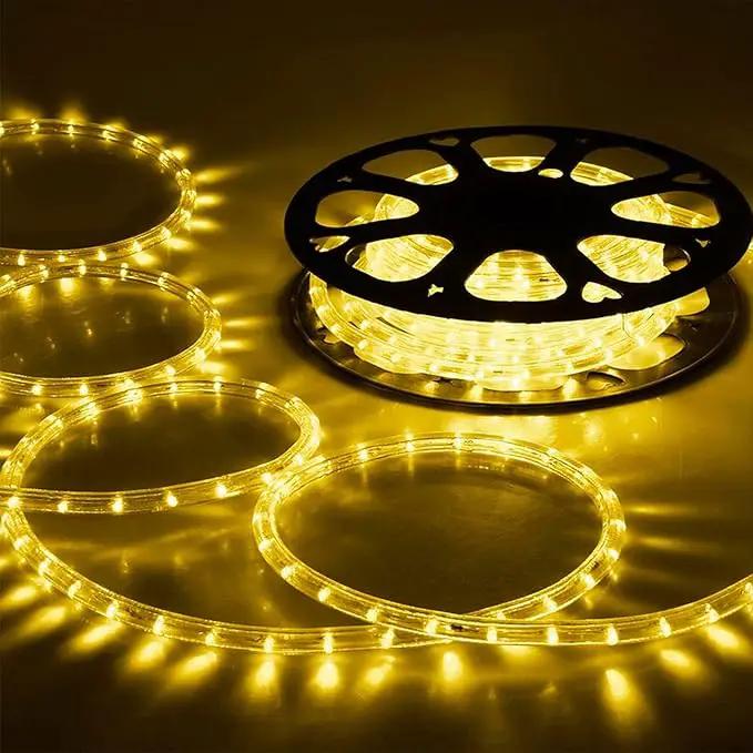 150ft LED Rope Lights Outdoor, 1080 LED Connectable and Flexible Tube Lights with 8 Modes, Waterproof LED Rope Lighting for Garden, Patio, Bedroom, Party, Pool, Indoor Outdoor Decoration (Warm White) by GreenHaven Gardens