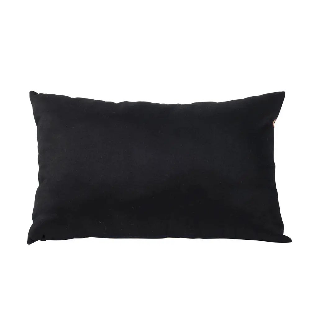 Crow Happy Halloween Pillow - Beige / Black by HouseOfZazla
