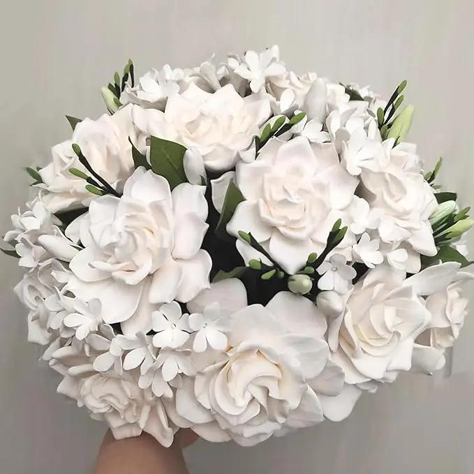 Gardenia Veitchii - Everblooming - Gardenia Jasminoides. Fragrant Evergreen Shrub with Glossy Foliage and Pure White Blooms, Perfect for Pots, Borders, or Gardens (2 Gardenia Veitchii Plants in Sac) by GreenHaven Gardens