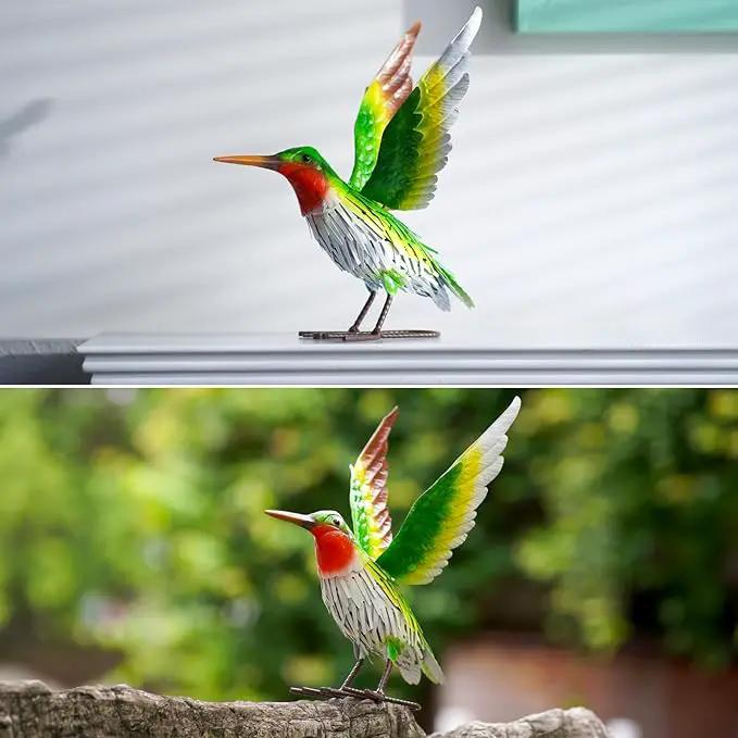 Nacome Metal Hummingbird Statues for Garden Decor: Outdoor Sculptures Clearance Lawn Ornaments for Patio Balcony Front Backyard - Unique Gifts for Grandma Mom by GreenHaven Gardens