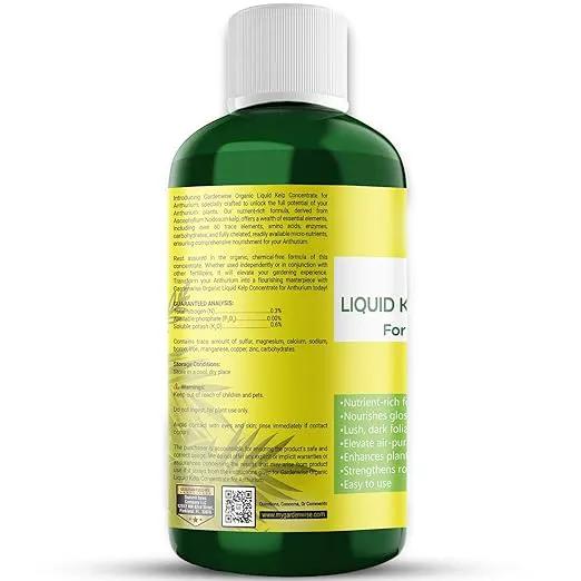 Organic Premium Seaweed Anthurium Fertilizer - Liquid Kelp Plant Food - Nutrient-Rich Soil Enhancer (8 OZ) by GreenHaven Gardens