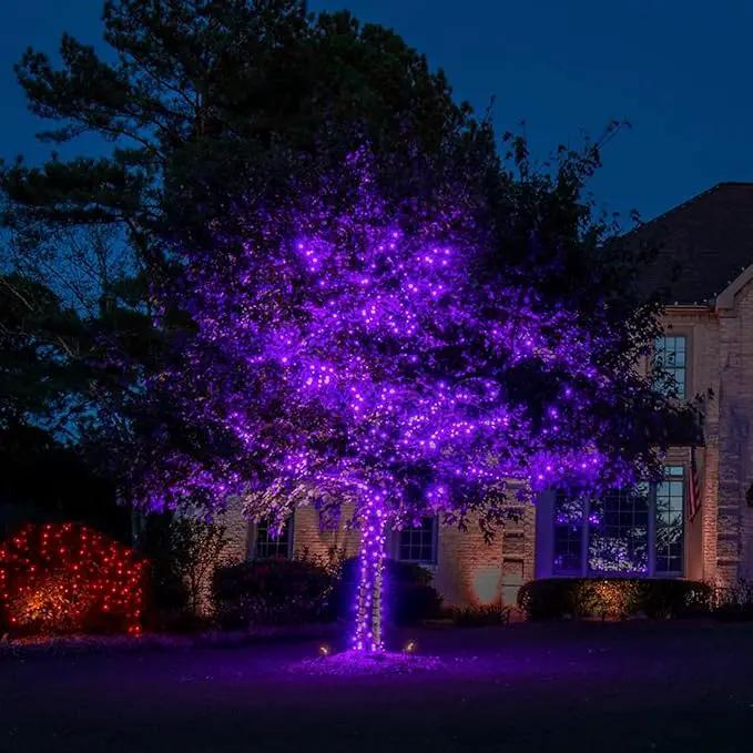 Solar Christmas Lights, 500LED 19 Modes Solar Powered Christmas Lights, Waterproof LED Solar Christmas Decorations for Fence Balcony Holiday Party 1 Pack by GreenHaven Gardens