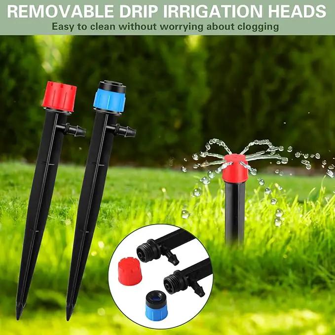 120 Pcs Drip Irrigation Emitters for 1/4'' Drip Irrigation Tubing 60 Irrigation Emitters Sprayer 60 Adjustable 360 Degree Water Flow Drippers for Patio Lawn Garden Watering by GreenHaven Gardens