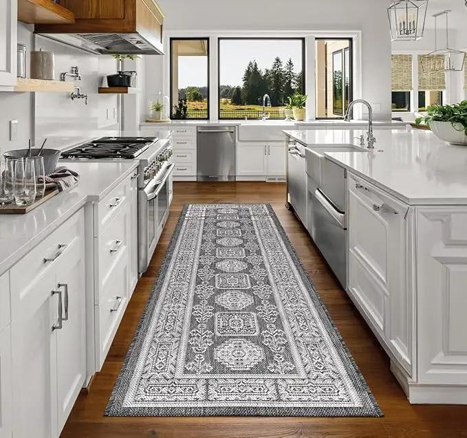 Keen Home Design Terrace Outdoor Runner Rug - 2x8 Washable Indoor/Outdoor Rug for Patio, Kitchen, Balcony, Beach, Garden, Deck and Porch, Size: 2'2"x7'7" by GreenHaven Gardens