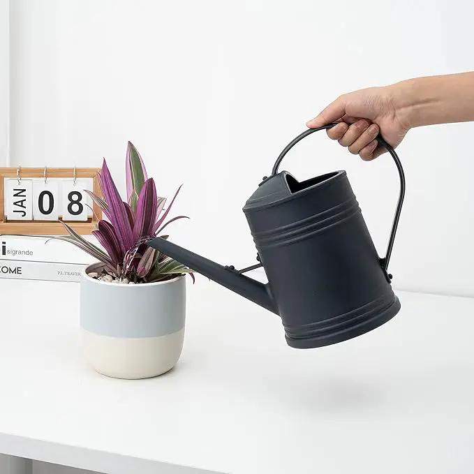 Plastic Indoor Watering Can with Sprinkler Head - 68 oz, 1/2 Gallon by GreenHaven Gardens