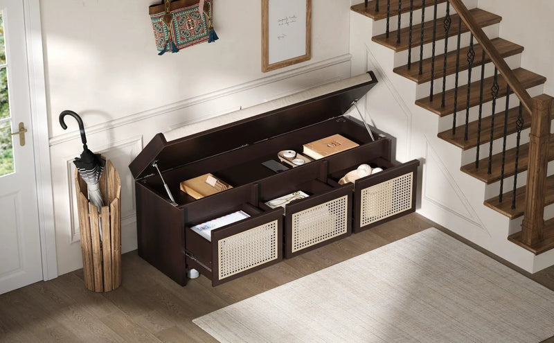 TREXM 48" Entryway Shoe Bench by HouseOfZazla