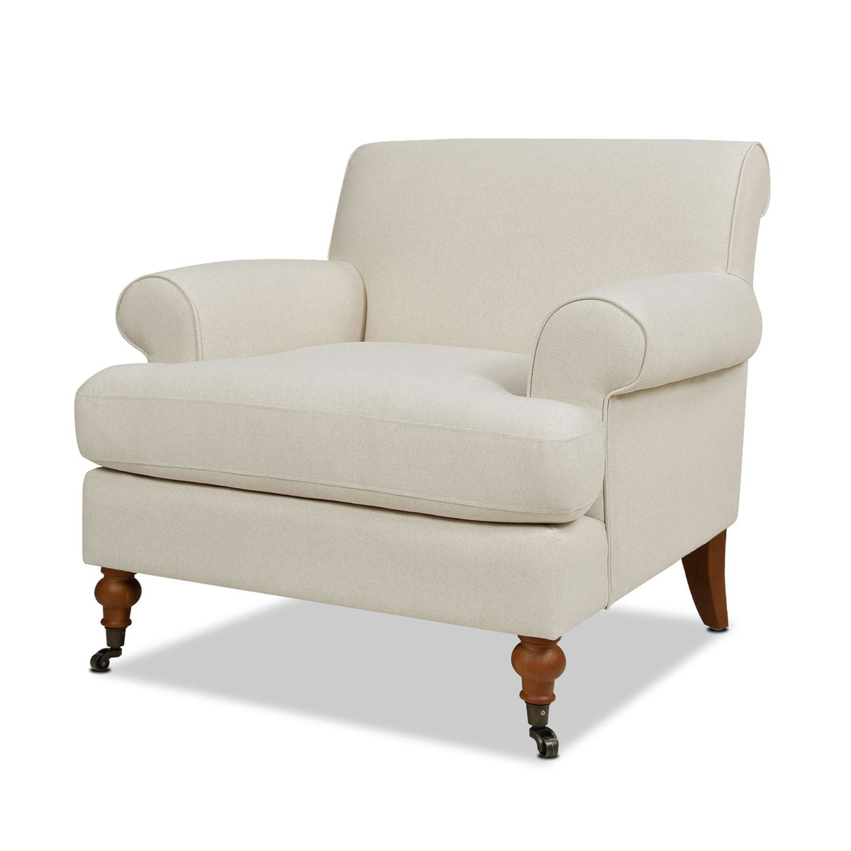 Accent Arm Chair with Casters and Reversible Cushions - Multiple Colors, photo 29 of 40