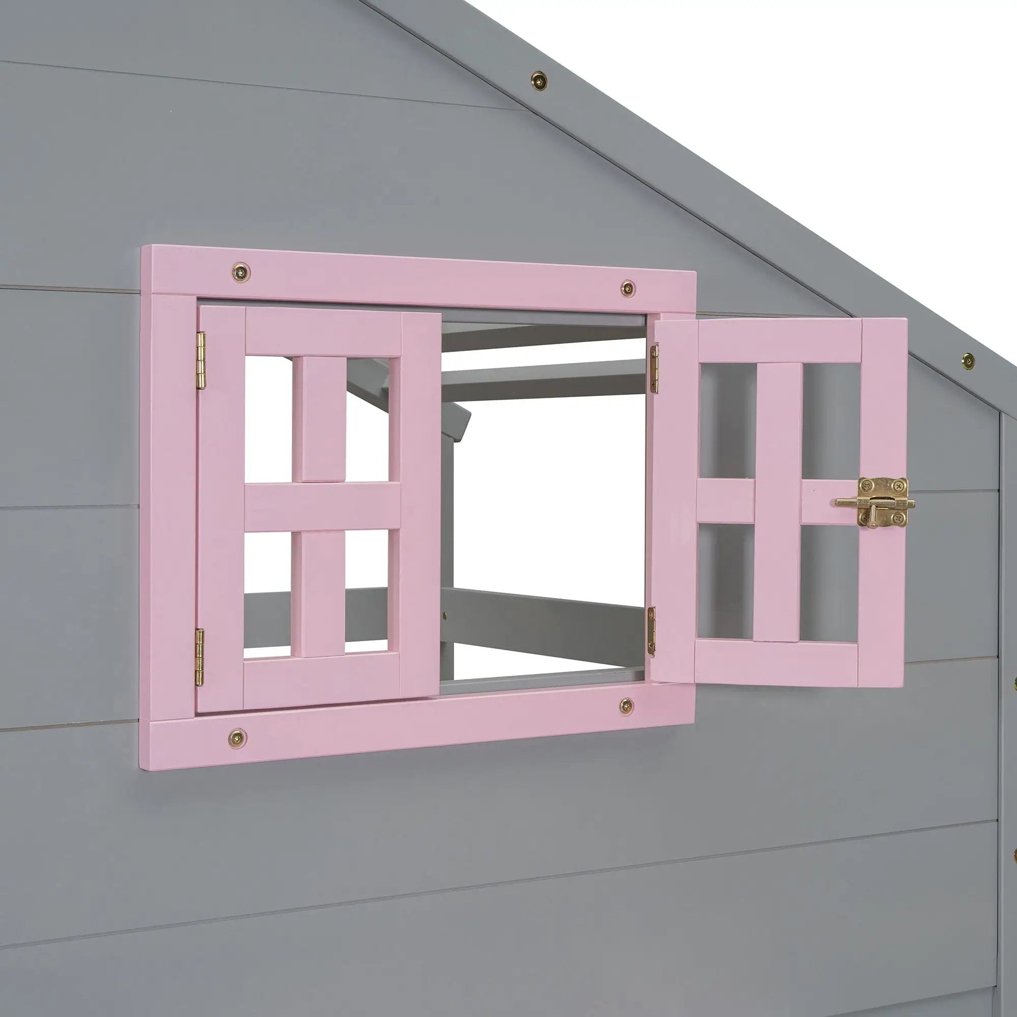 Bunk Bed With Playhouse Roof And Window