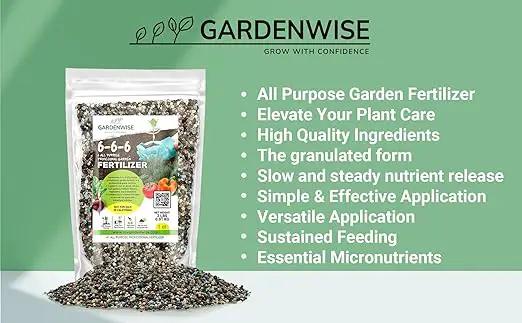 6-6-6 All-Purpose Professional Plant Food Fertilizer; Ideal for Winter Care & Spring Feeding, Perfect Balanced NPK for Indoor and Outdoor Plants (1/2 Quart) by GreenHaven Gardens